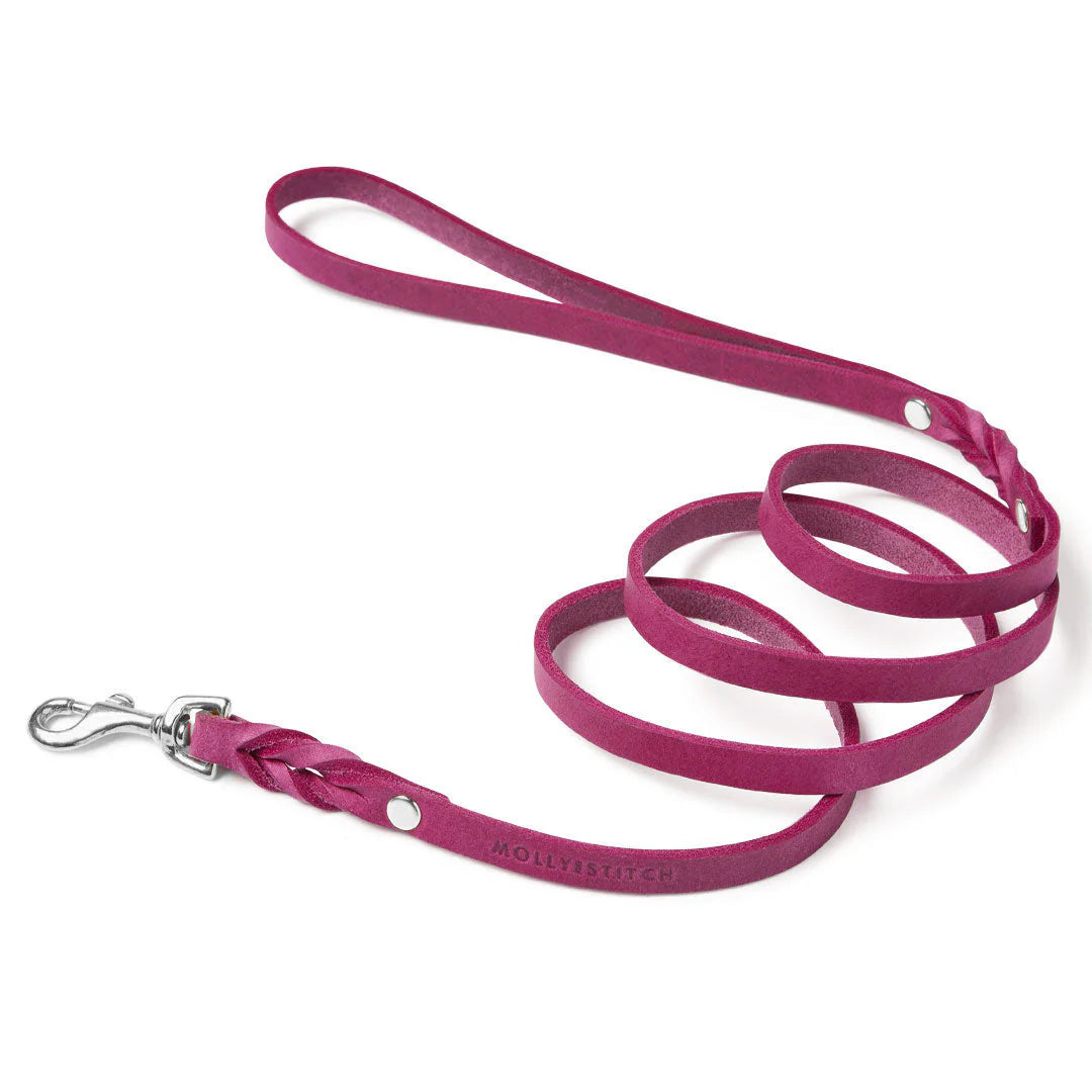 Butter Leather City Hundeleine - Flamingo – Detailansicht 3