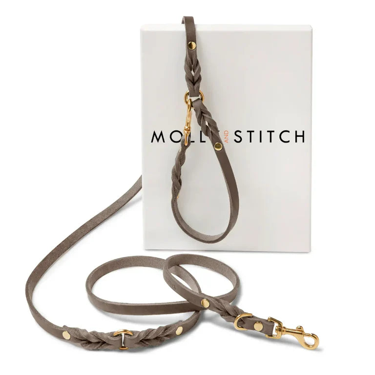Butter Leather 3x Adjustable Dog Leash - Taupe – LunaDogs Schweiz