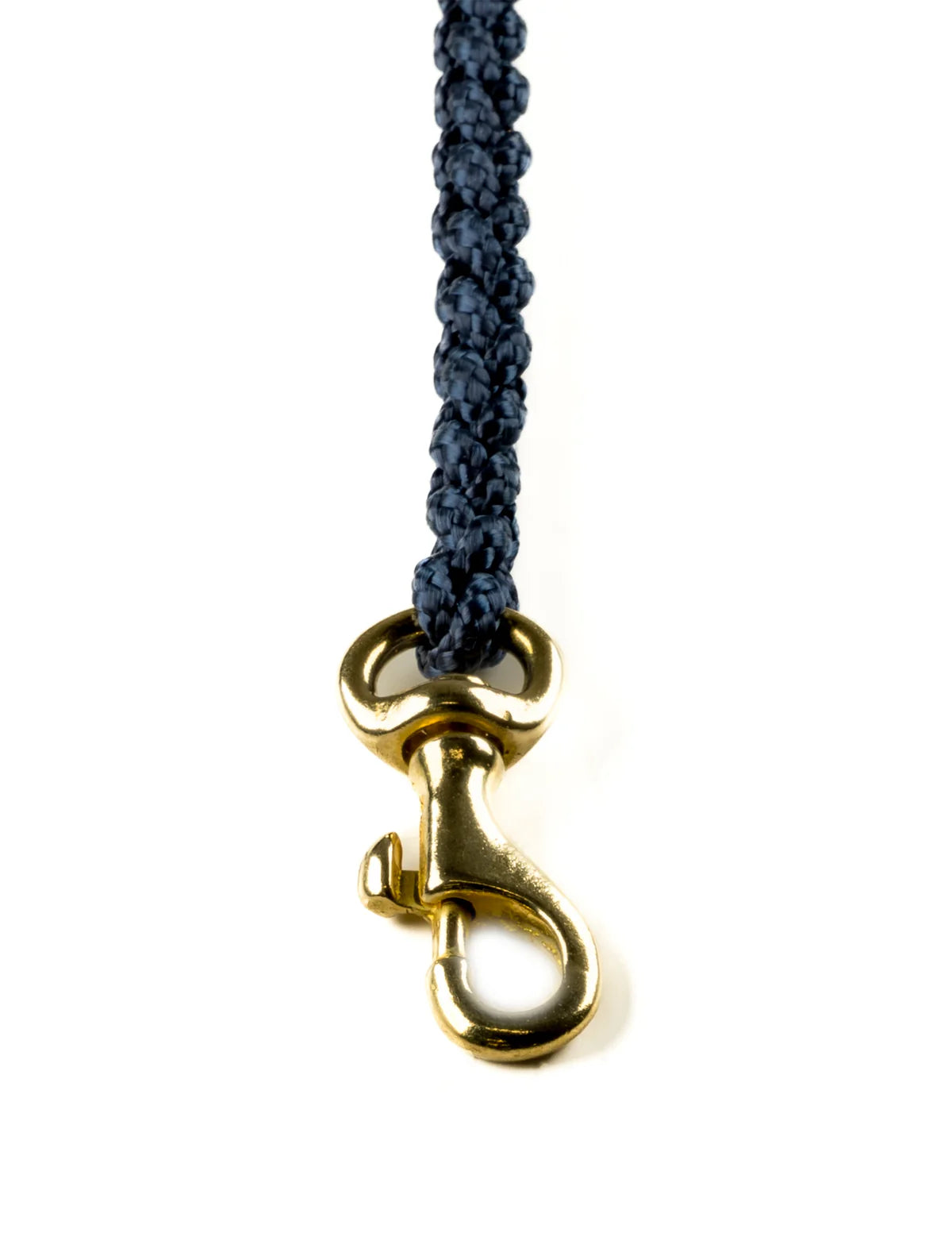 Touch of Leather Hundeleine - Navy Blau – Detailansicht 2
