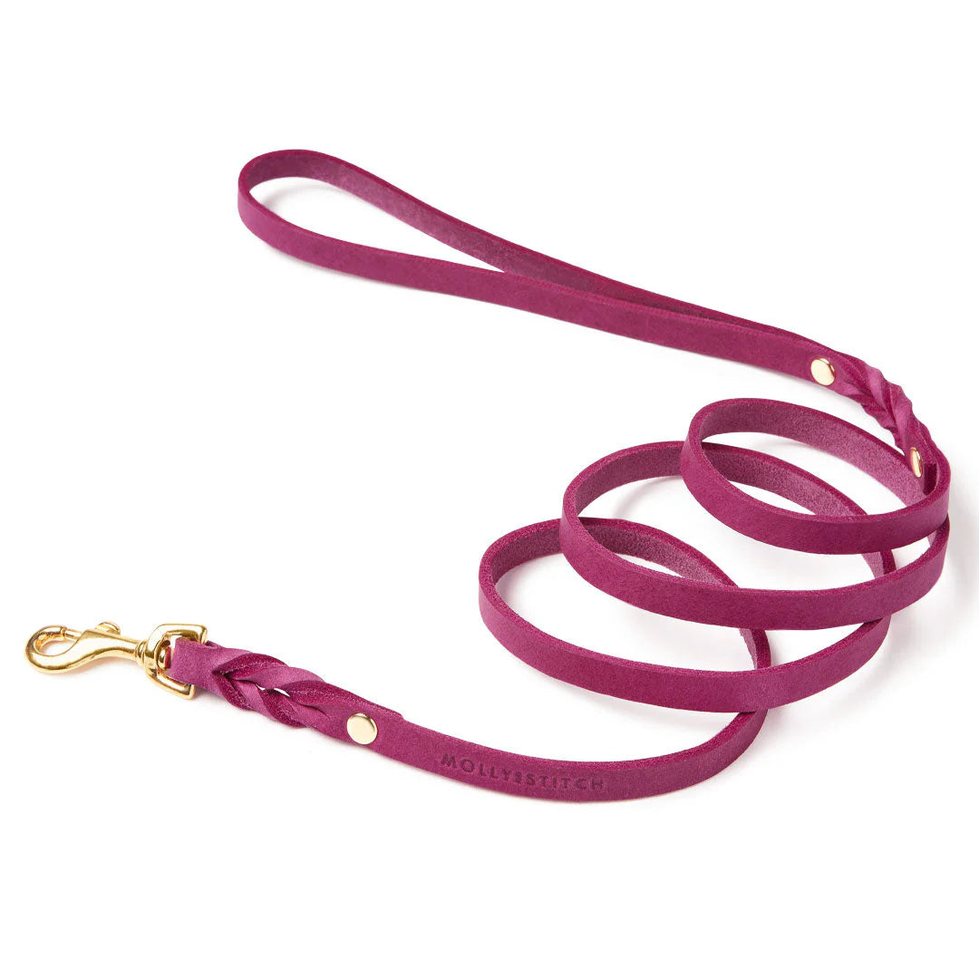 Butter Leather City Hundeleine - Flamingo – Detailansicht 2