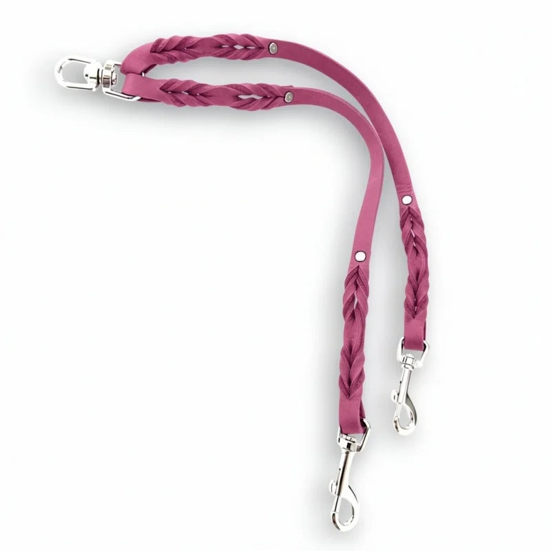 Premium Zwillingsleine aus Fettleder für Hunde | Hundehalter Schweiz | LunaDogs