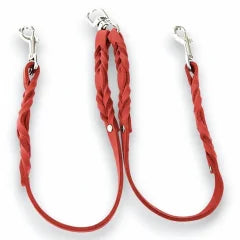 Premium Zwillingsleine aus Fettleder für Hunde | Hochwertige Hundeleine & Hundehalsband | LunaDogs