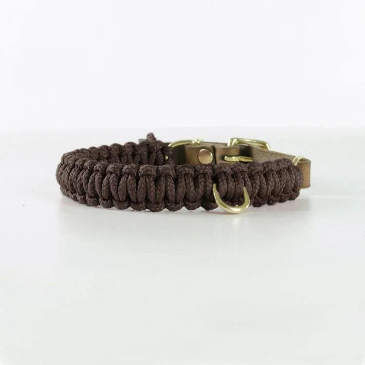 Touch of Leather Hundehalsband - Schokolade – Detailansicht 2