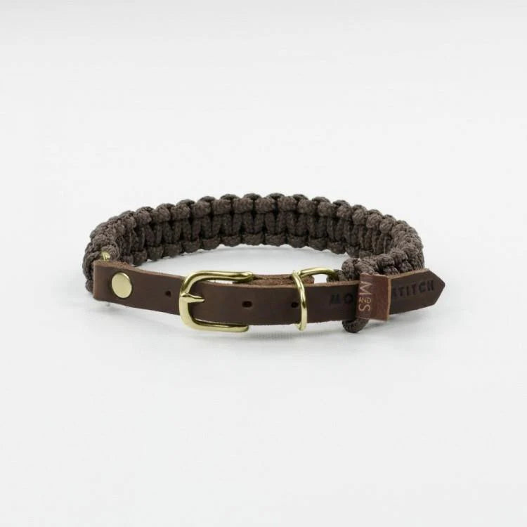 Touch of Leather Hundehalsband - Schokolade – Detailansicht 3