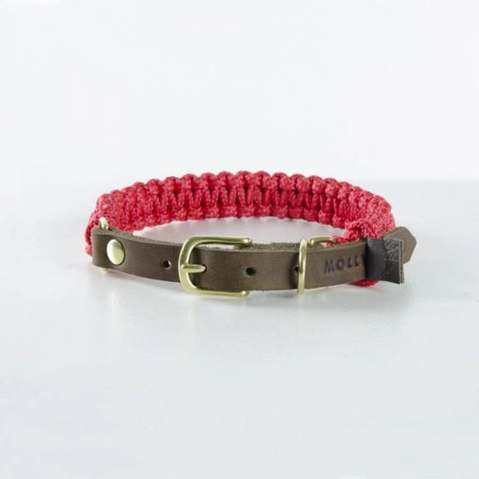 Touch of leather Hundehalsband - Lipstick – LunaDogs Schweiz